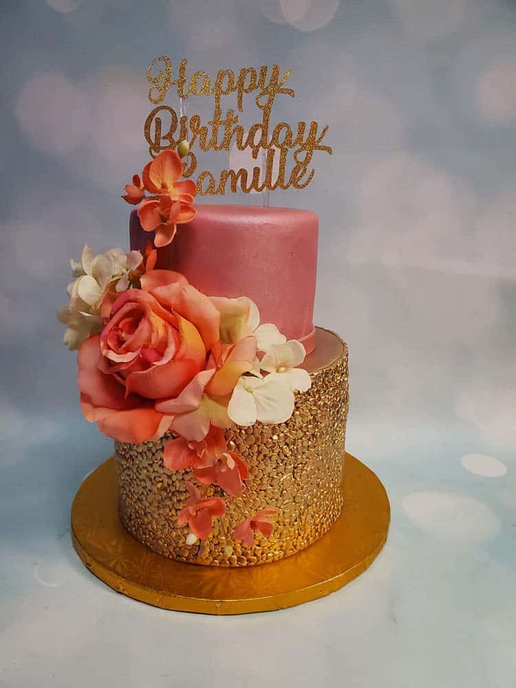 Nikki's Celebration Cakes - 3 tier Louis Vuitton cake, base tier